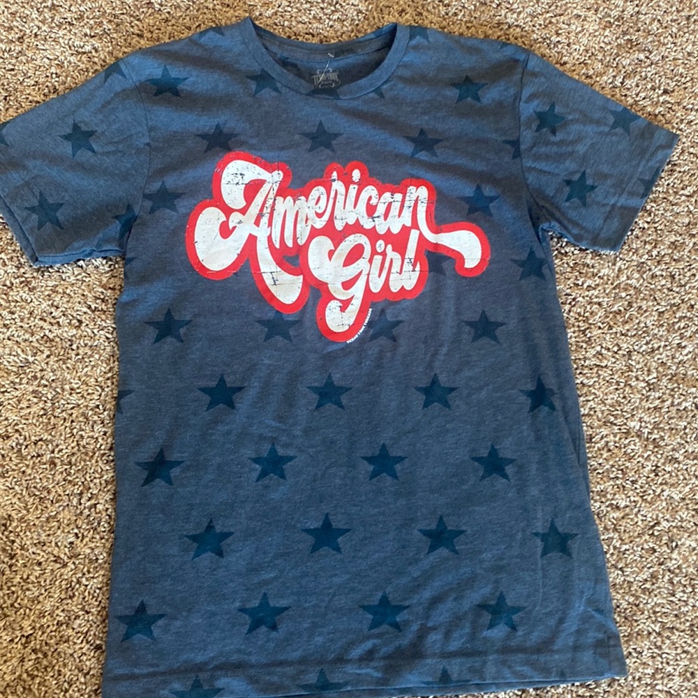 Texas true threads American girl on denim star graphic tee